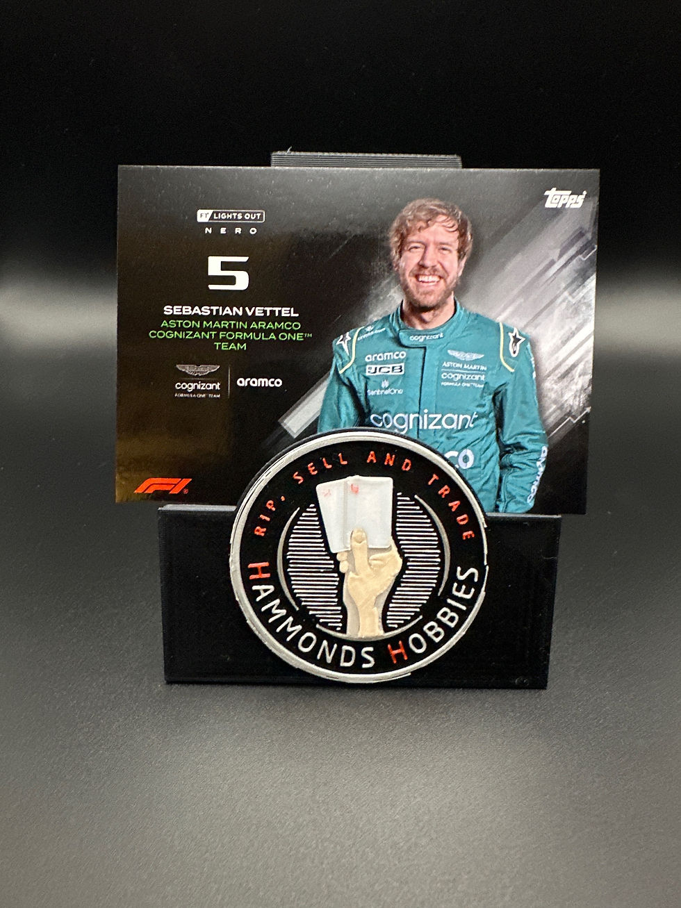 الصورة المصغرة: F1 Lights Out Sebastian Vettel Nero Card