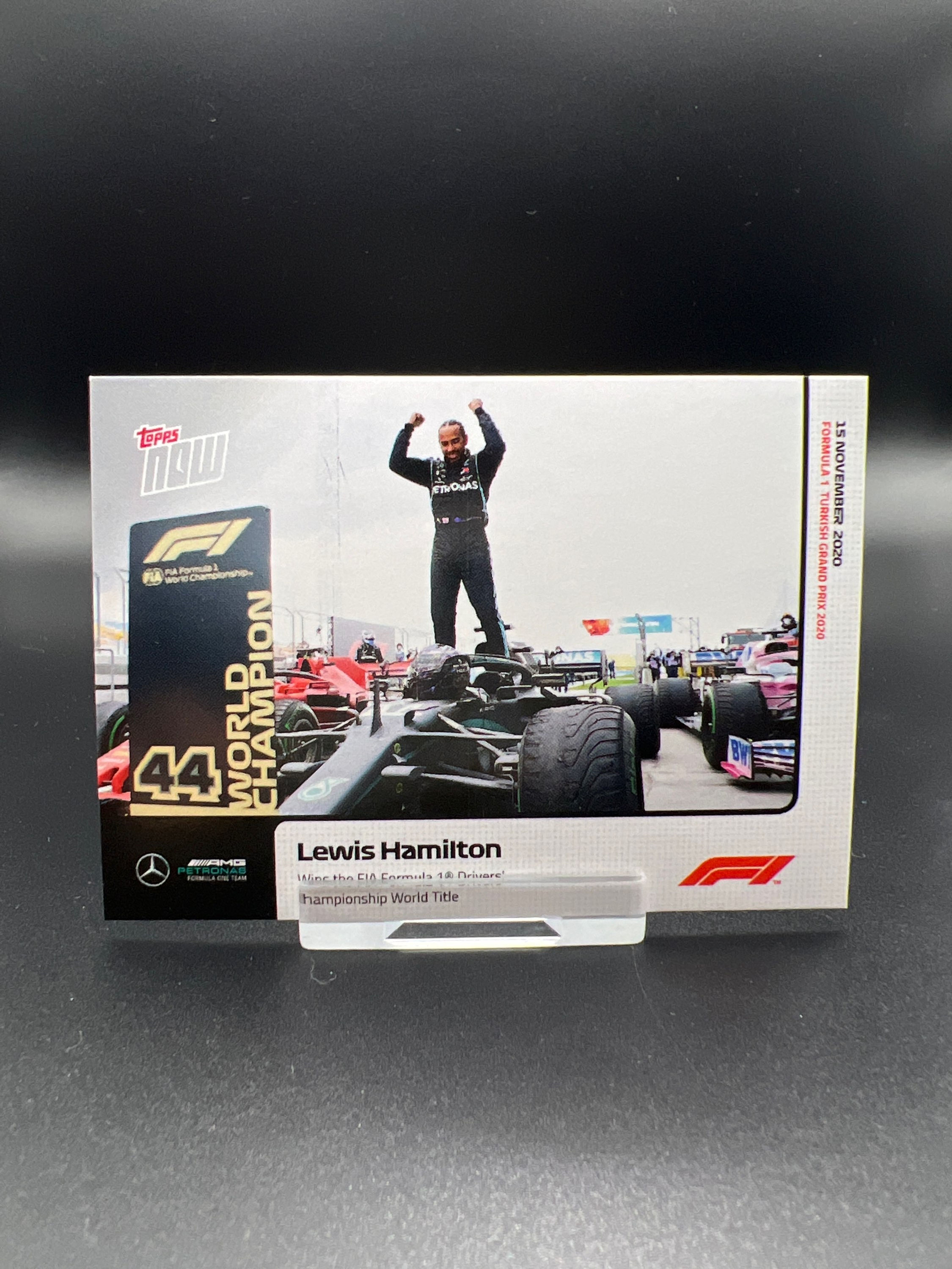 Topps Now F1 2020 No.13 Lewis Hamilton Wins Title