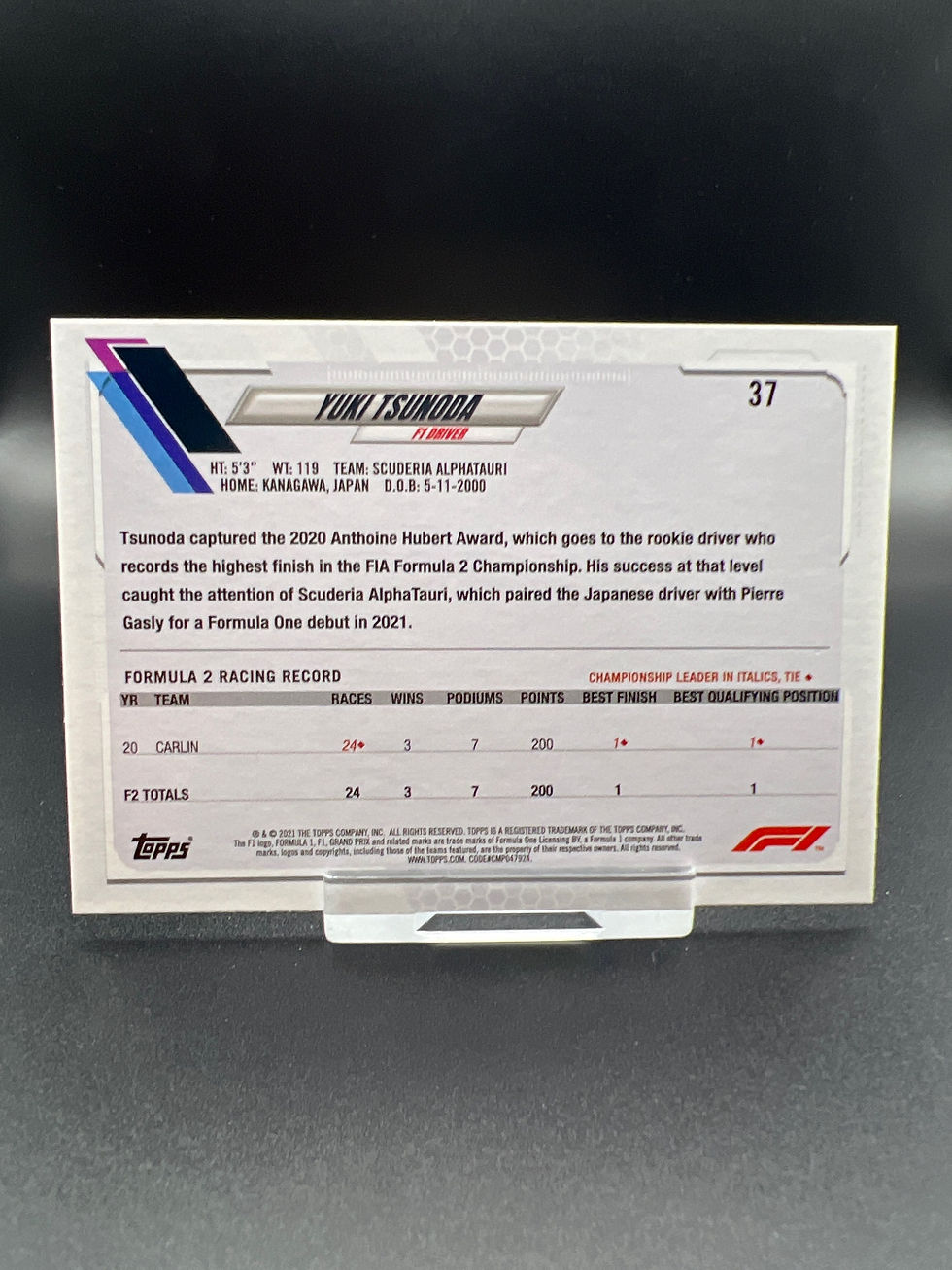 Miniatura: F1 Flagship 2021 No.37 Yuki Tsunoda 