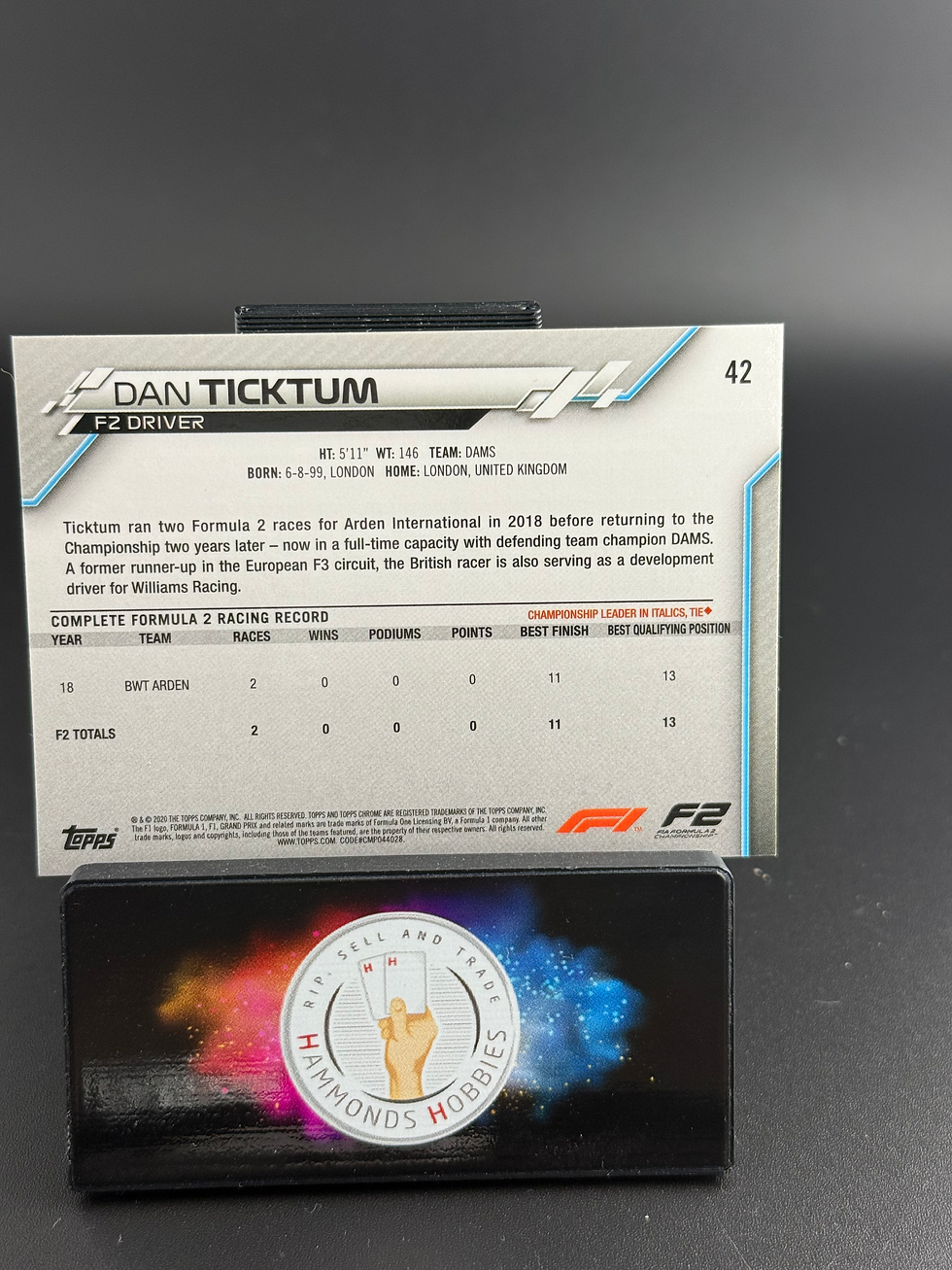 Thumbnail: Topps chrome 2020 dan ticktum  #42