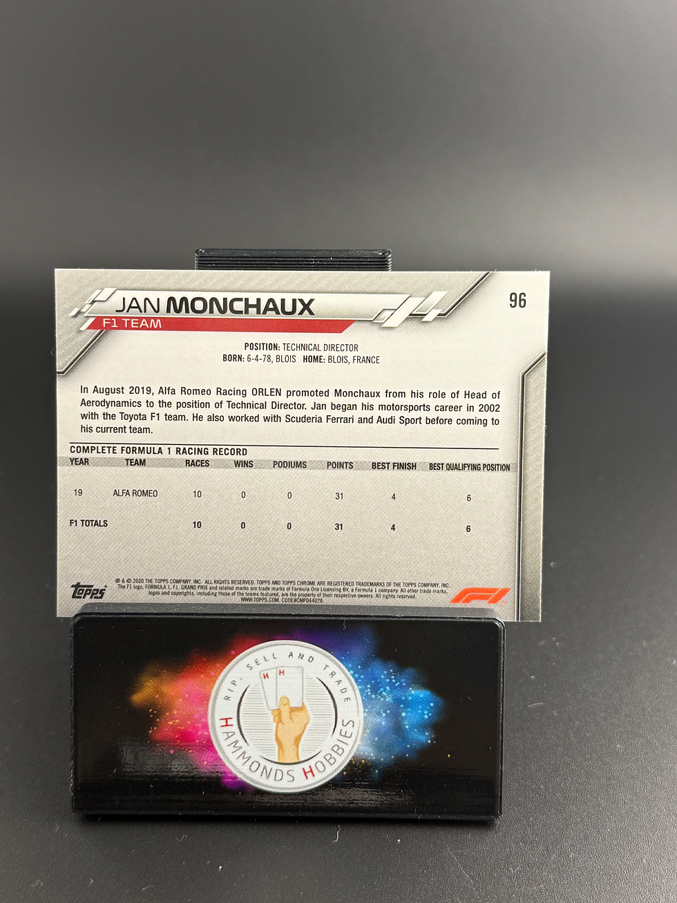 Miniatura: Topps chrome 2020 Jan monchaux #96