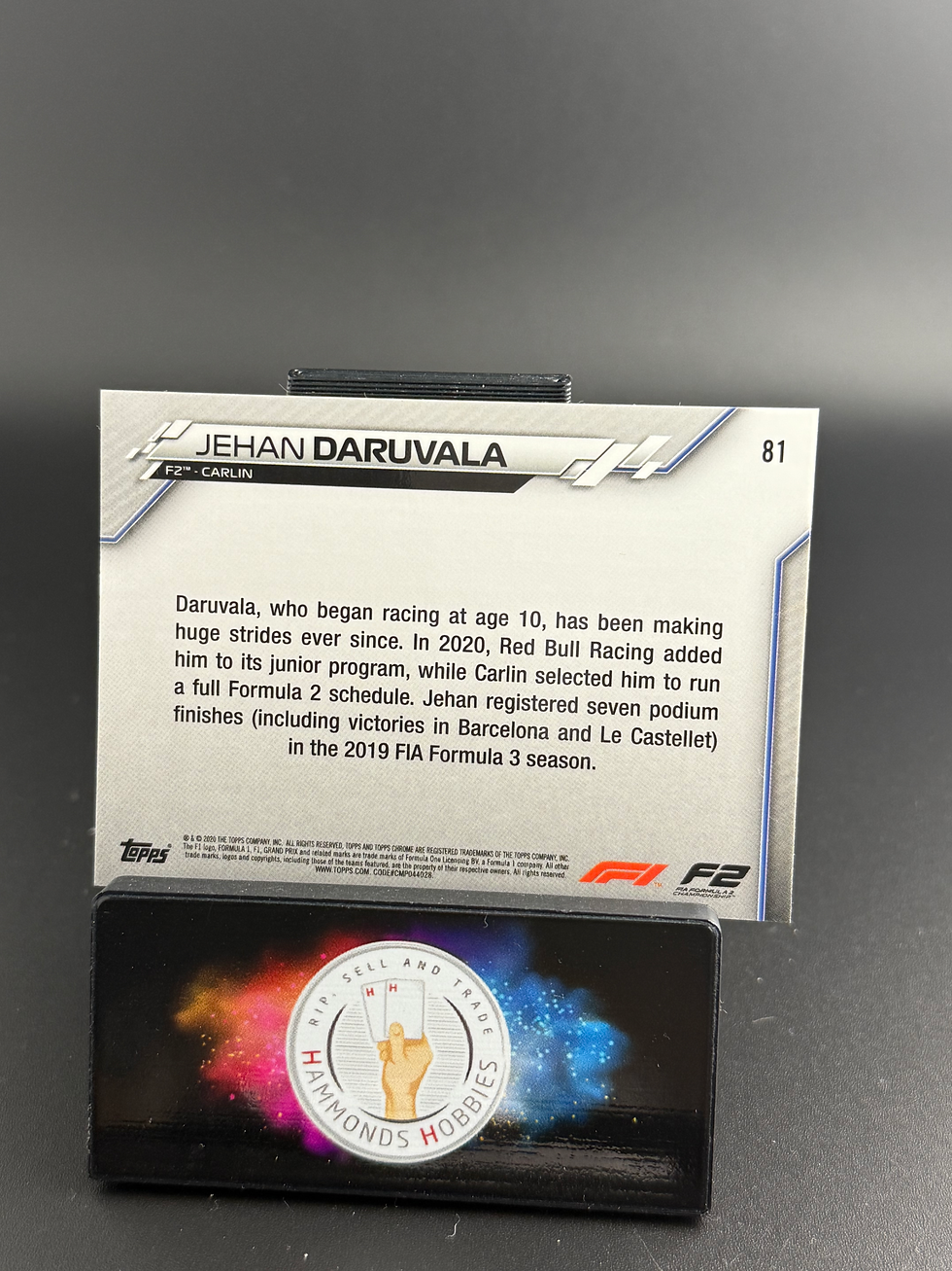 Miniatura: Topps chrome 2020 Jehan daruvala #81