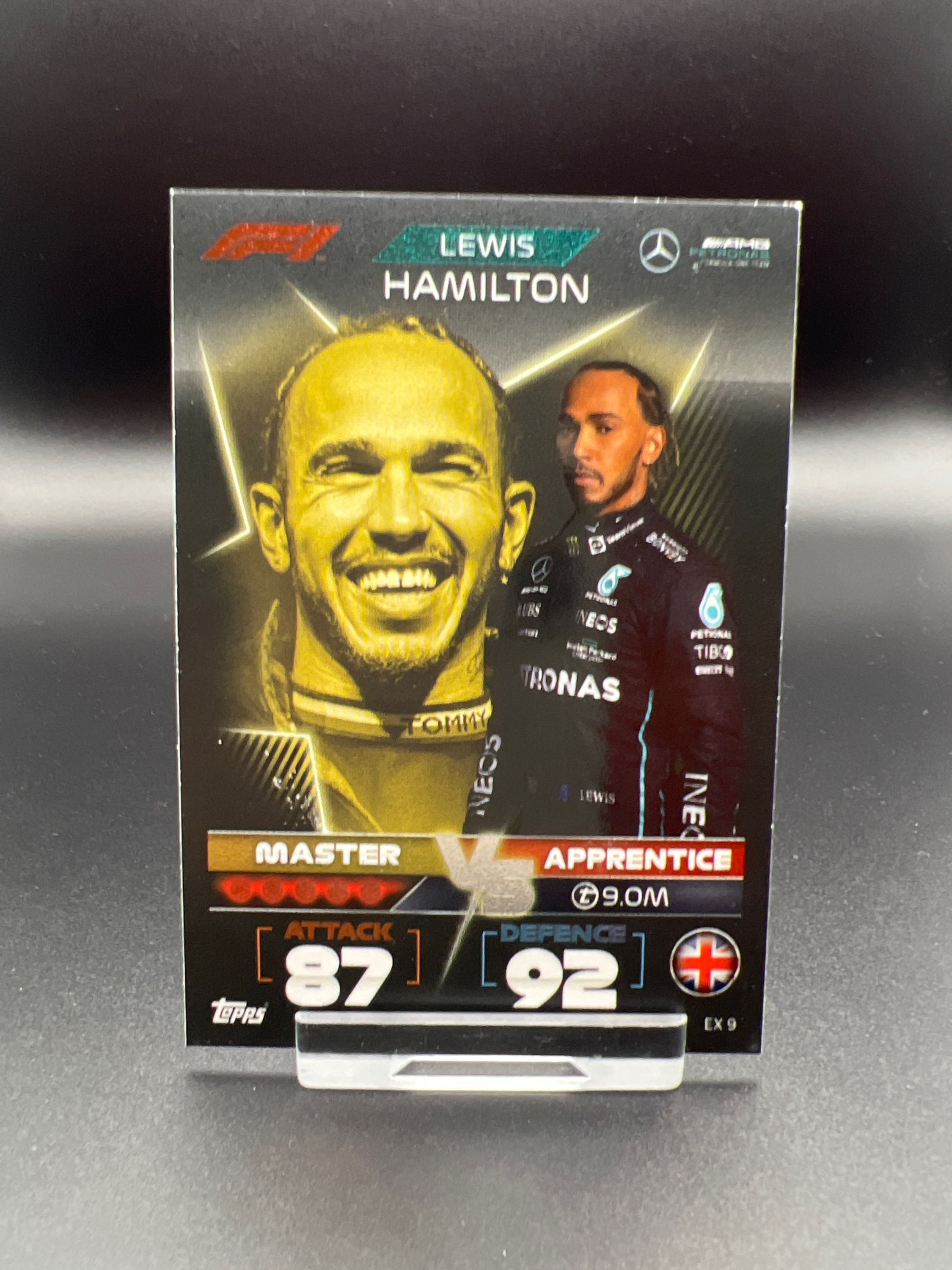 Turbo Attax 2022 EX 9 Master vs Apprentice Lewis Hamilton