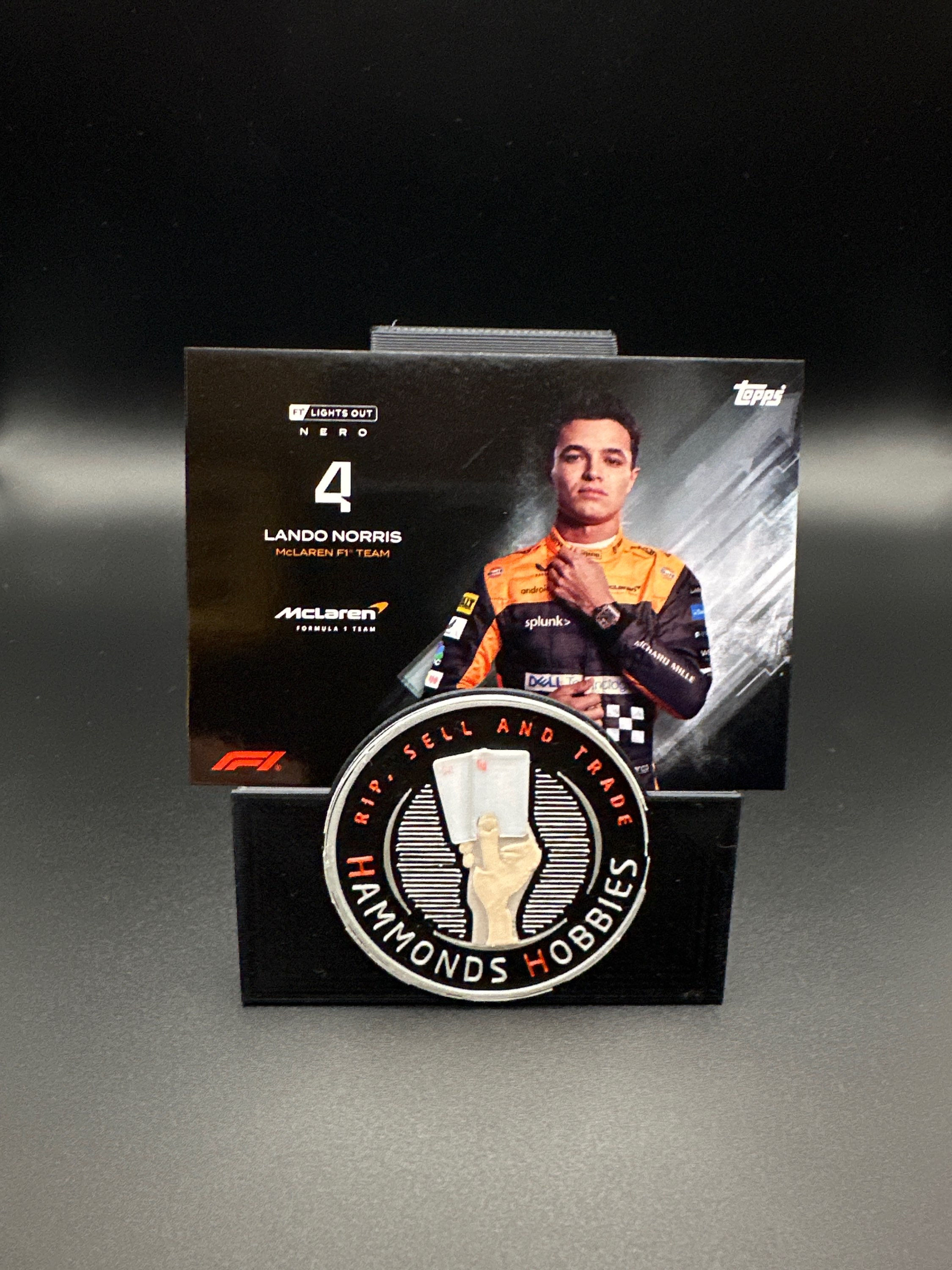 F1 Lights Out Lando Norris Nero Card