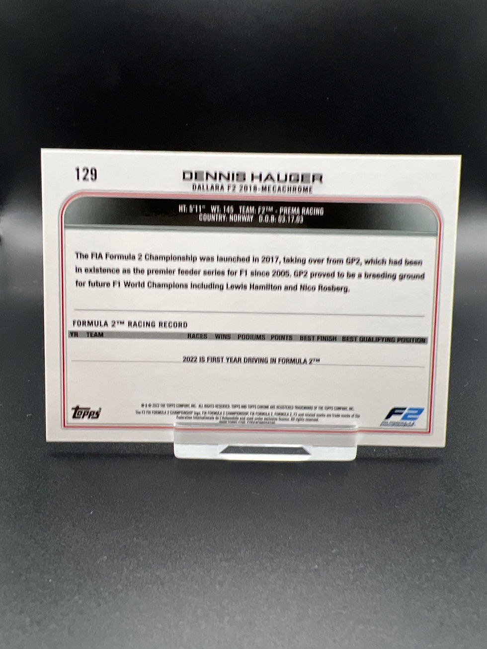 Miniatura: Chrome 2022 Dennis Hauger #129