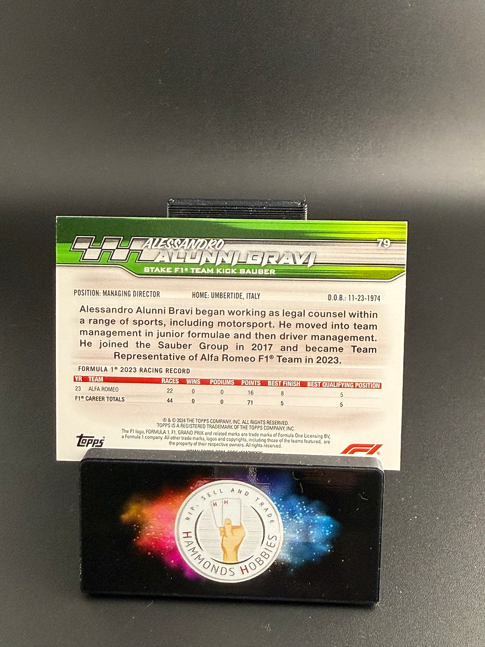 Thumbnail: Topps F1 Paddock pass 2024 Alessandra Alunni gravi #79