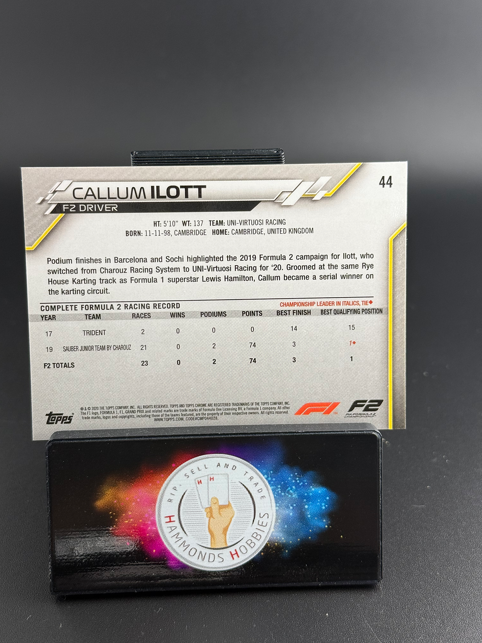 Miniatura: Topps chrome 2020 callum ilott   #44