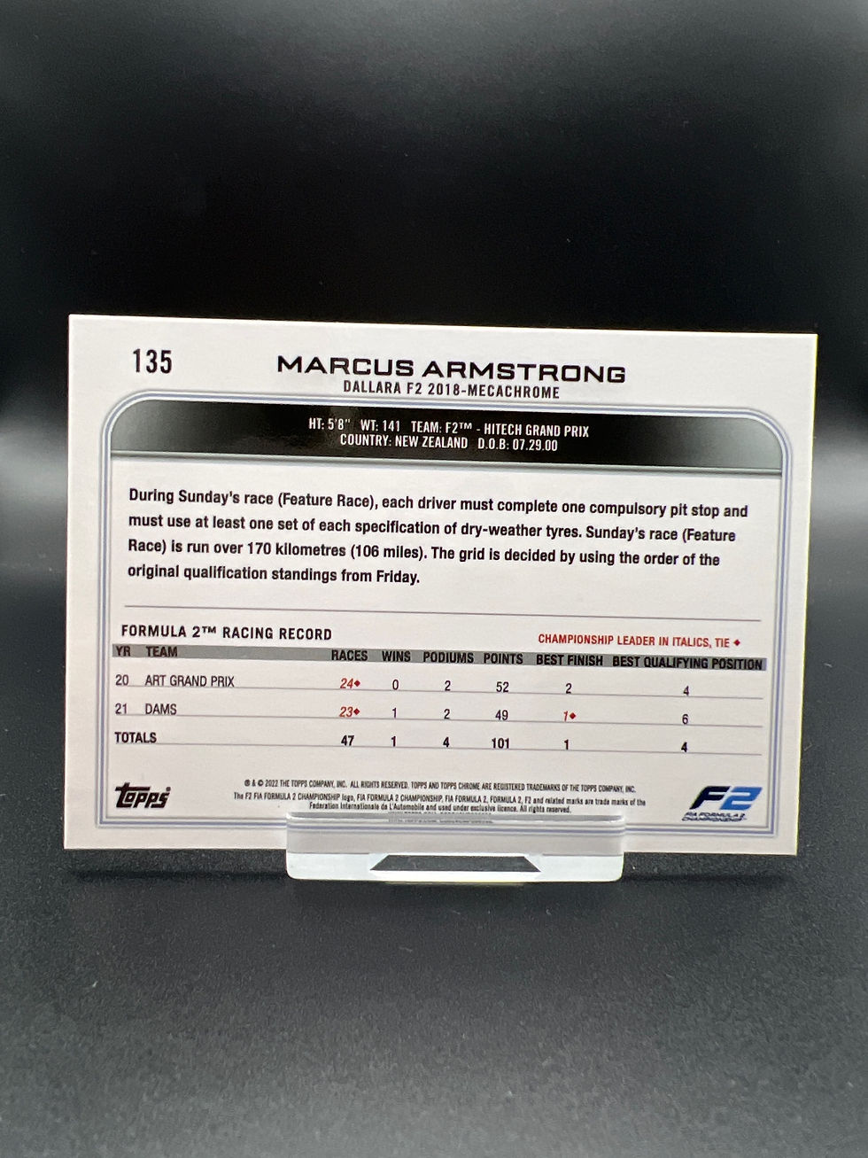 Miniaturbild: Chrome 2022 Marcus Armstrong #135