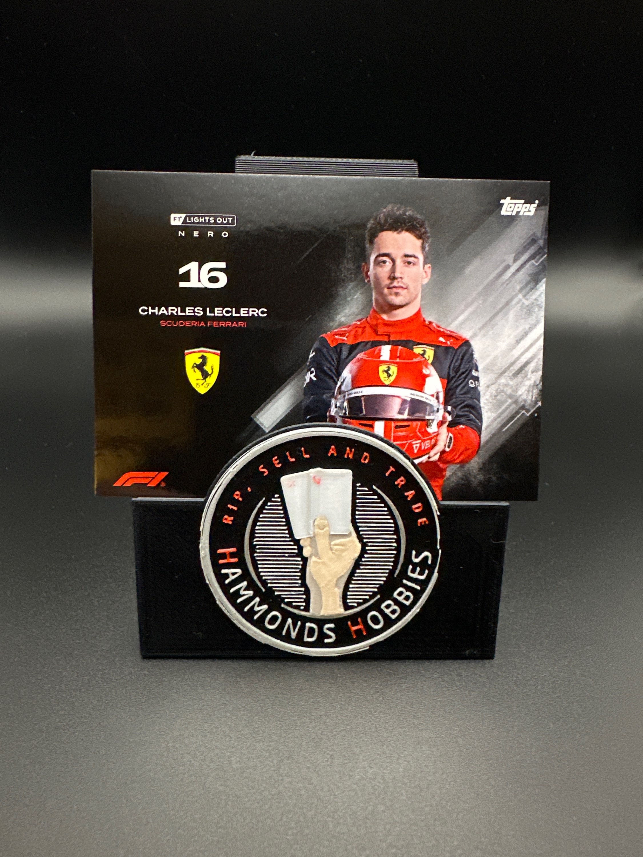 F1 Lights Out Charles Leclerc Nero Card