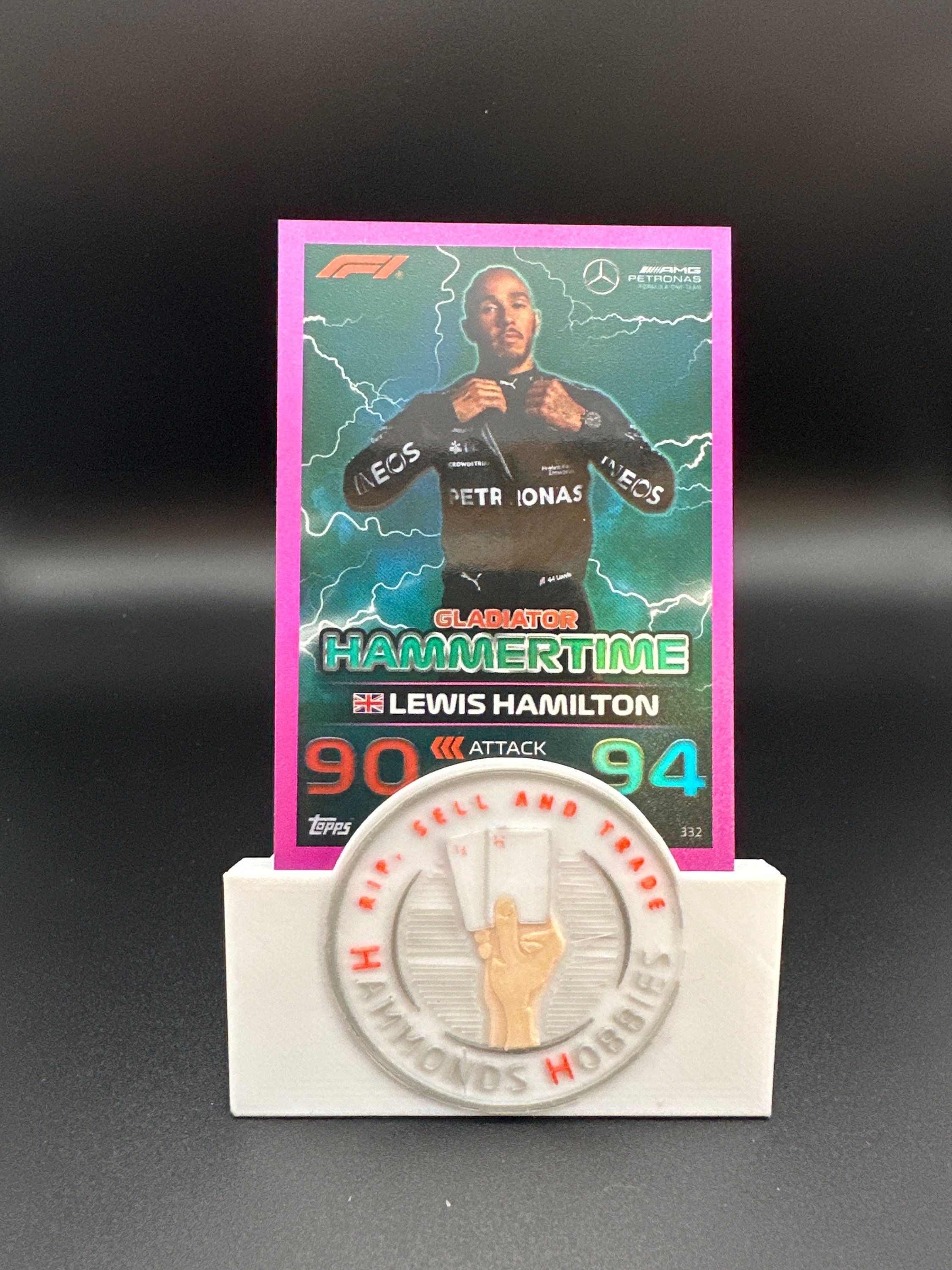 Turbo Attax 2023 #332 Lewis Hamilton (Pink parallel Foil)