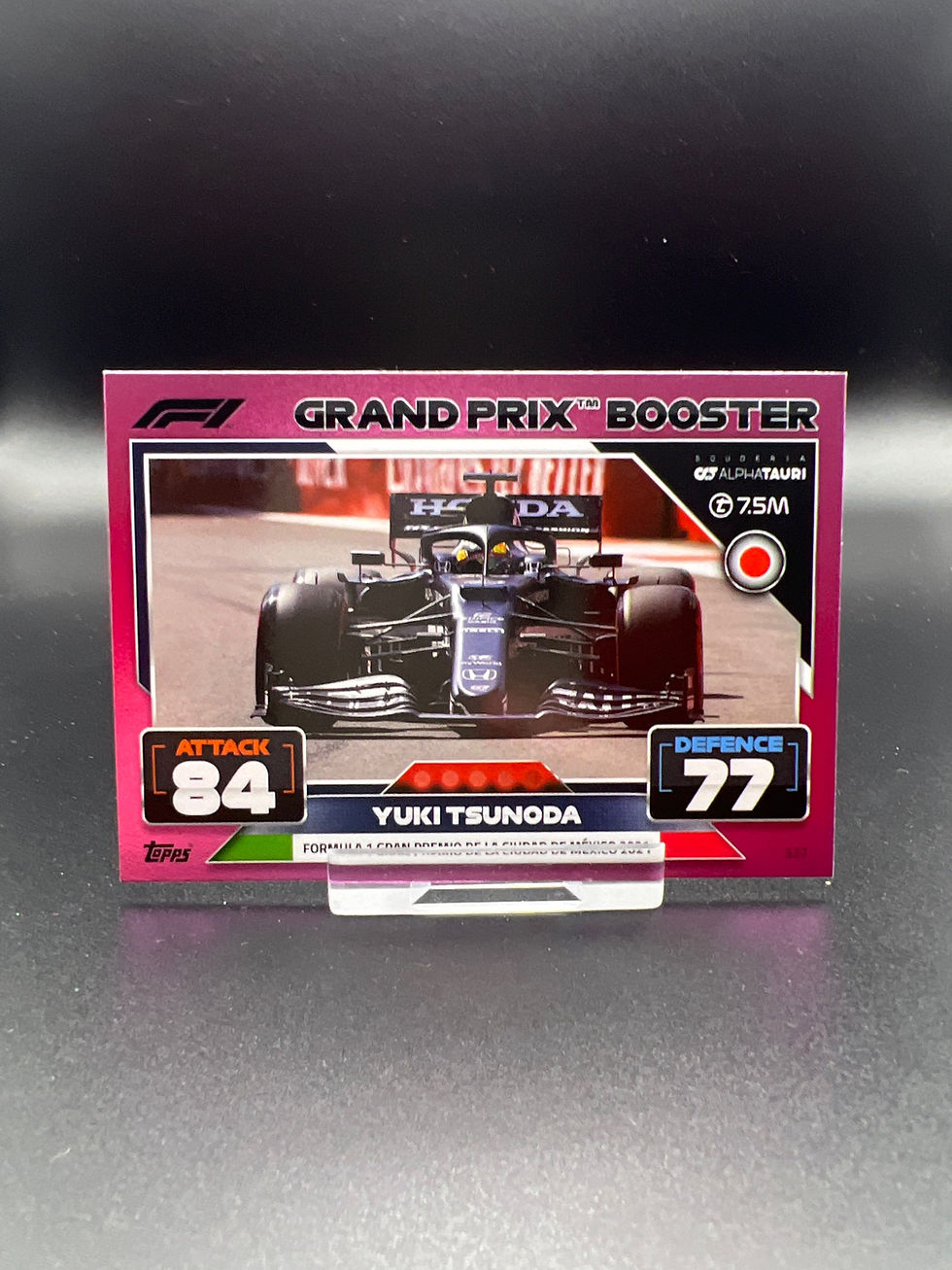 Turbo Attax 2022 No. 327 Pink Parallel Yuki Tsunoda