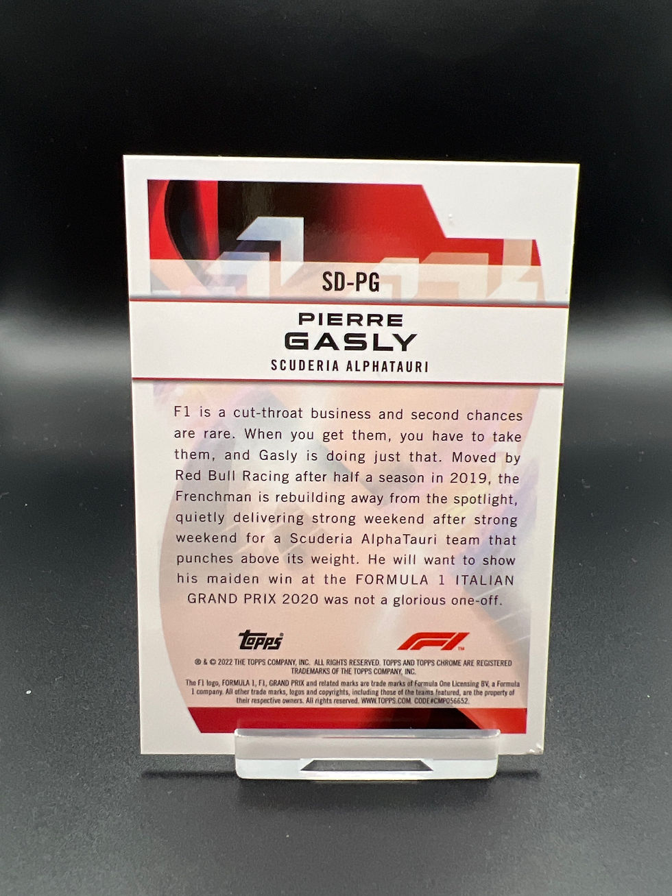Miniatura: Chrome 2022 INSERT Speed Demon Pierre Gasly SD-PG