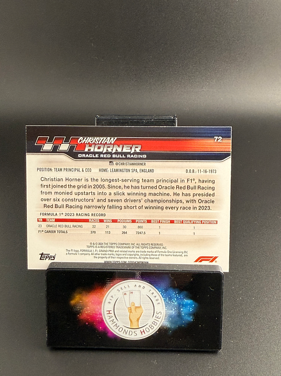 Miniatura: Topps F1 Paddock pass 2024 Christian Horner   #72
