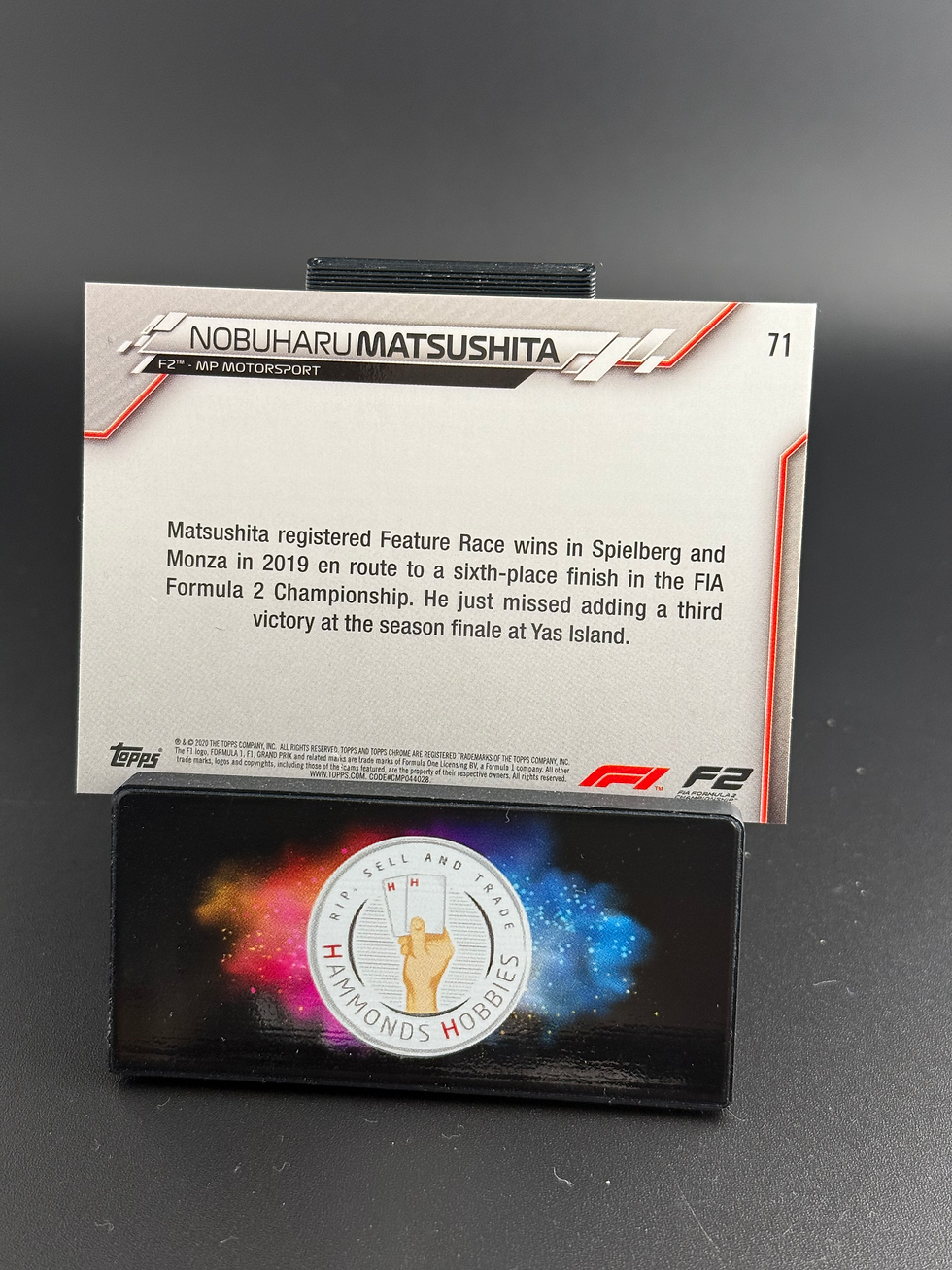 Миниатюра: Topps chrome 2020 nobuharu matsushita #71