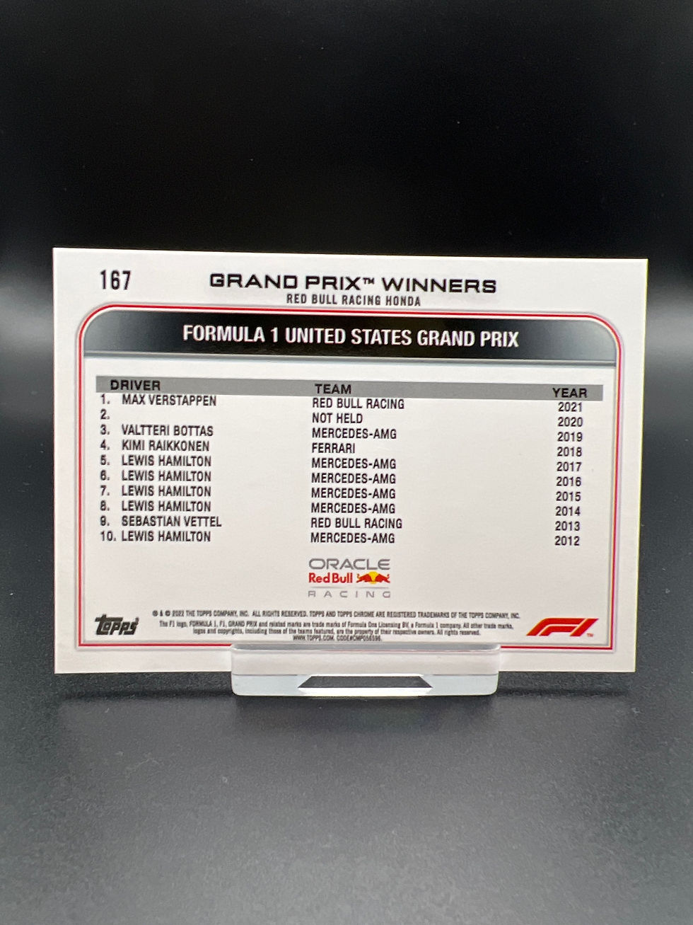 Miniatura: Chrome 2022 Max Verstappen #167