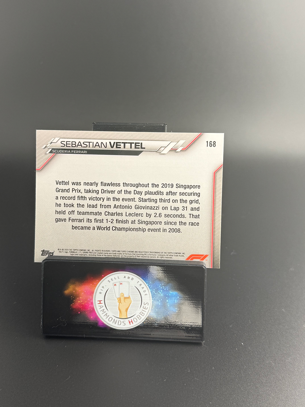 Miniatura: Topps chrome 2020 Sebastian vettel #168