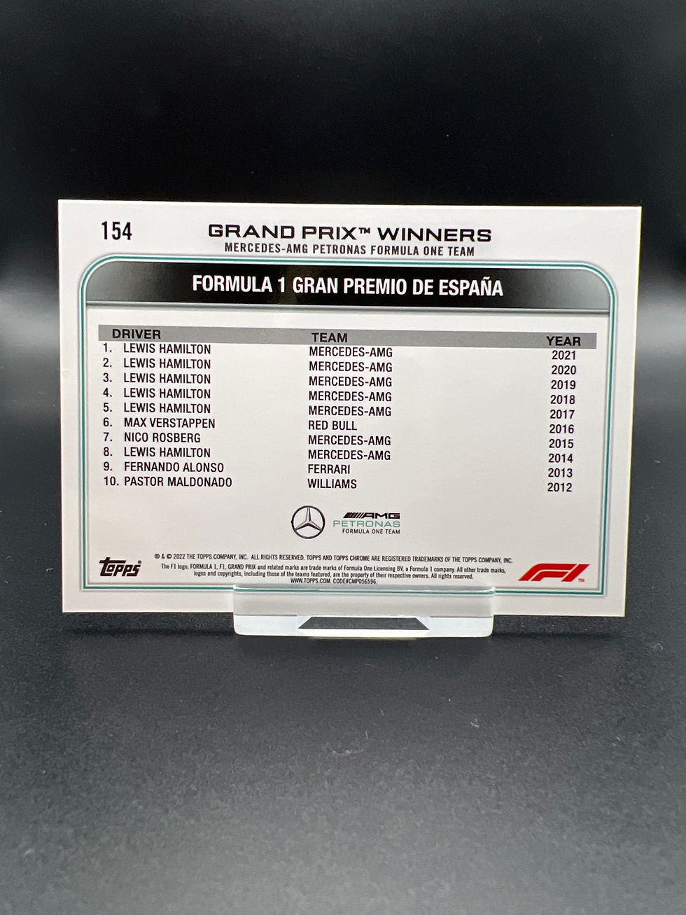 Thumbnail: Chrome 2022 Lewis Hamilton #154