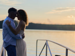 Date Night on the Water: Jill + Brando’s Charlotte Couples Photography Session