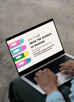 A presentation from the course is displayed on a laptop screen.