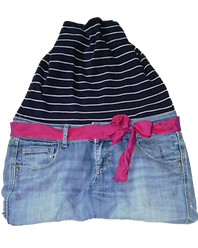 Beutel aus alter Kleidung genäht