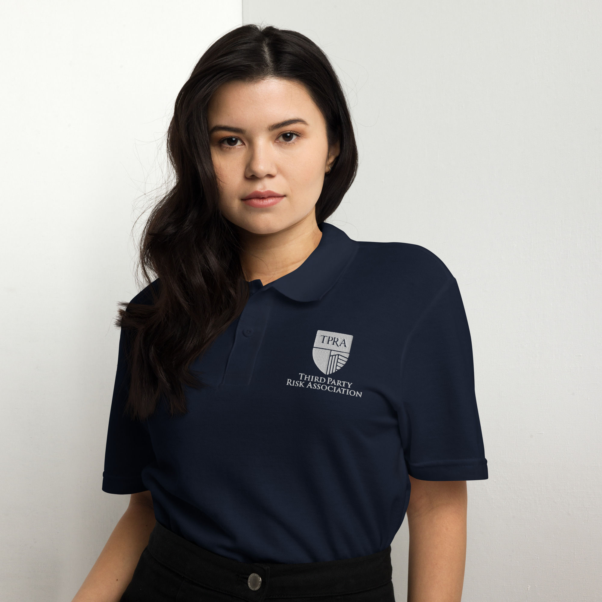 Unisex Polo Shirt – Embroidered Vertical Logo