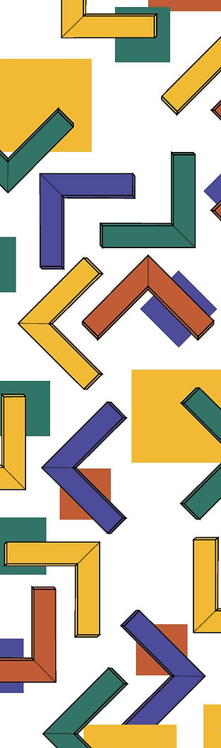 détail d'une signalétique- répétition d'un motif vectoriel illustration numérique- motif coloré et joyeux