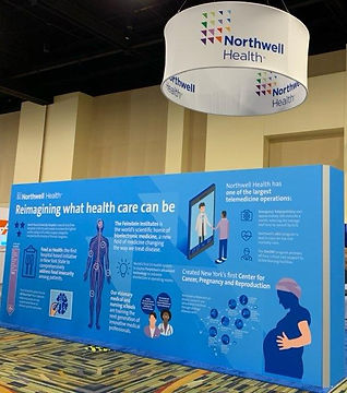 ExpoVention - Northwell back wall graphi