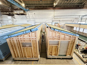 Rekuperācija, Laugarnesskóli - klases telpu moduļiem.