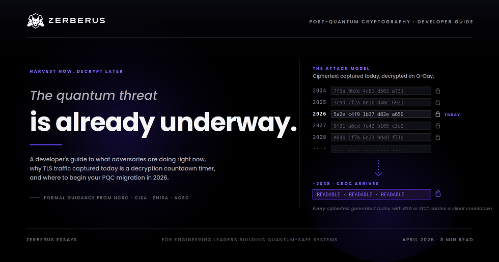 Harvest Now, Decrypt Later (HNDL): A Developer's Guide to the Quantum Threat Already Underway