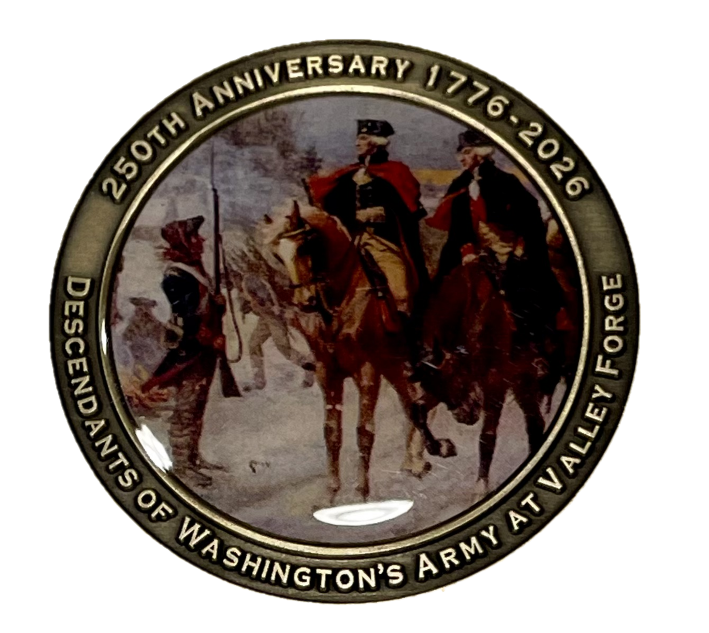 250th DVF Challenge Coin - Three Coins