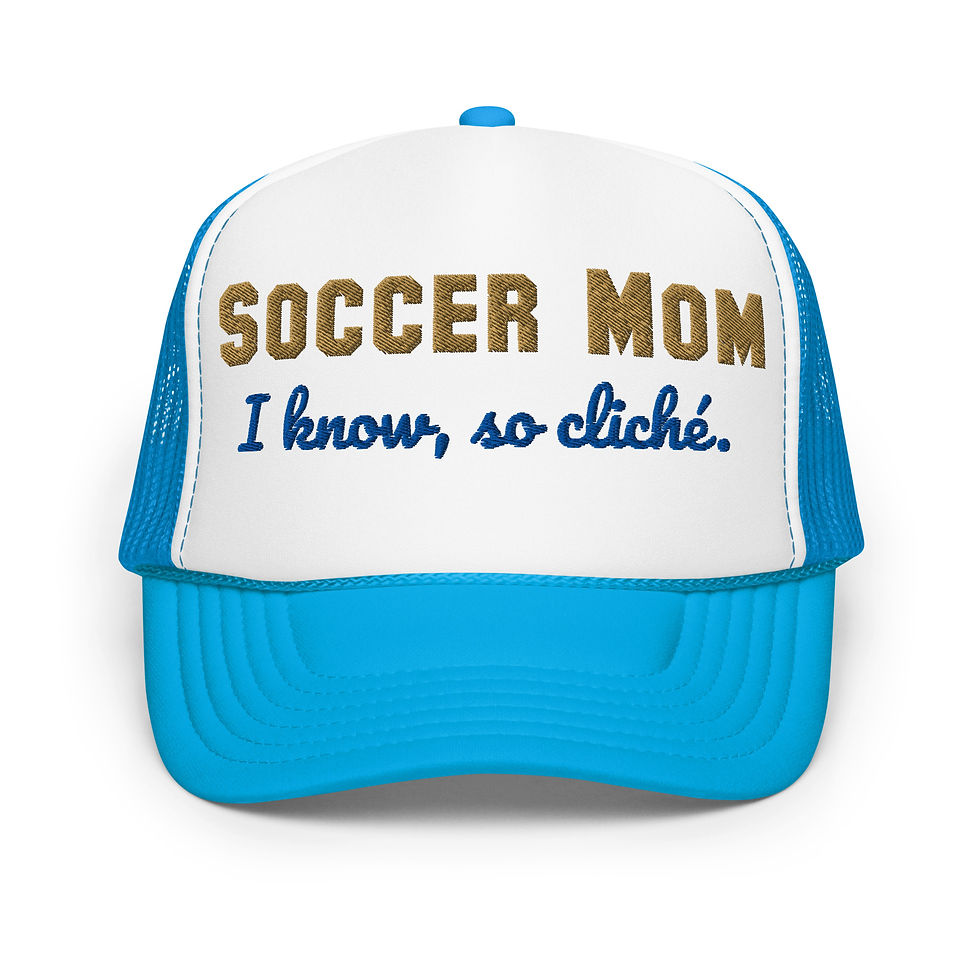 Thumbnail: Soccer Mom trucker hat. Embroidered.
