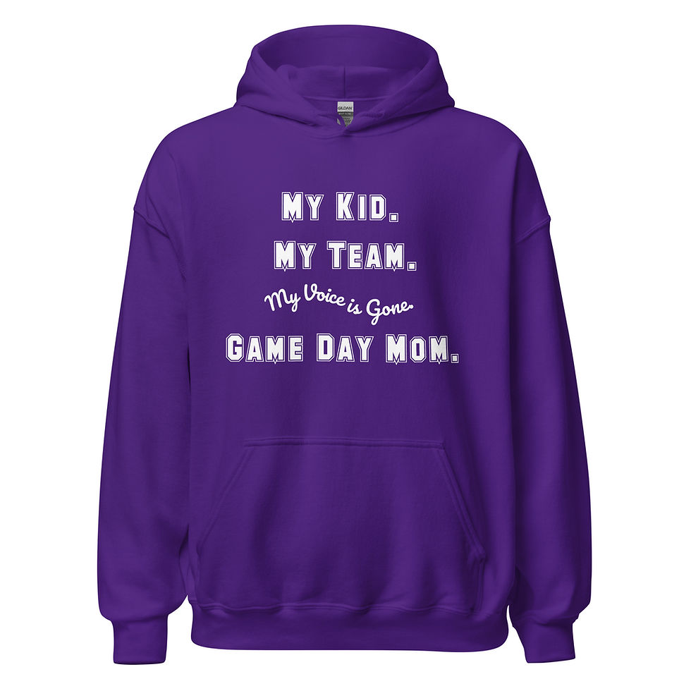 Thumbnail: Game Day Mom. Hoodie. Customized.
