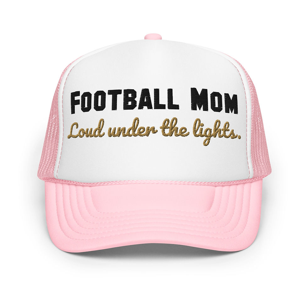 Thumbnail: Football Mom trucker hat. Embroidered.