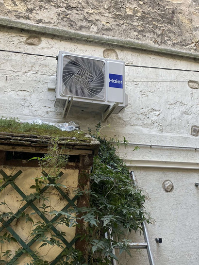 paris 8 - installation Climatisation groupe extérieur - BS Fluides