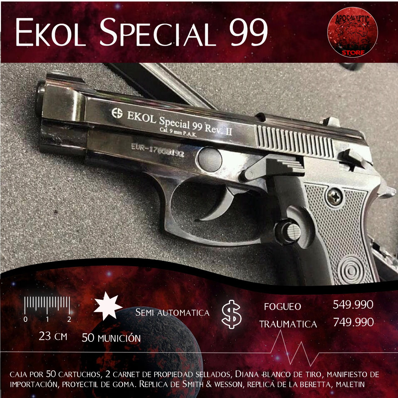 Ekoll Special 99 (replica Beretta 92)