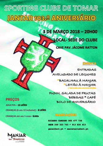 Jantar 103º aniversário
