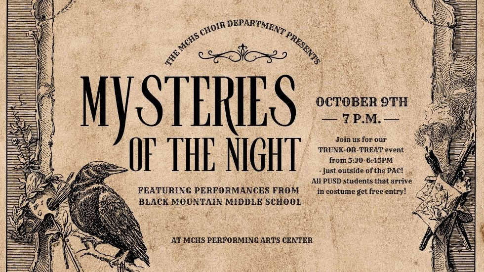 "Mysteries of the Night" - October Choir Concert