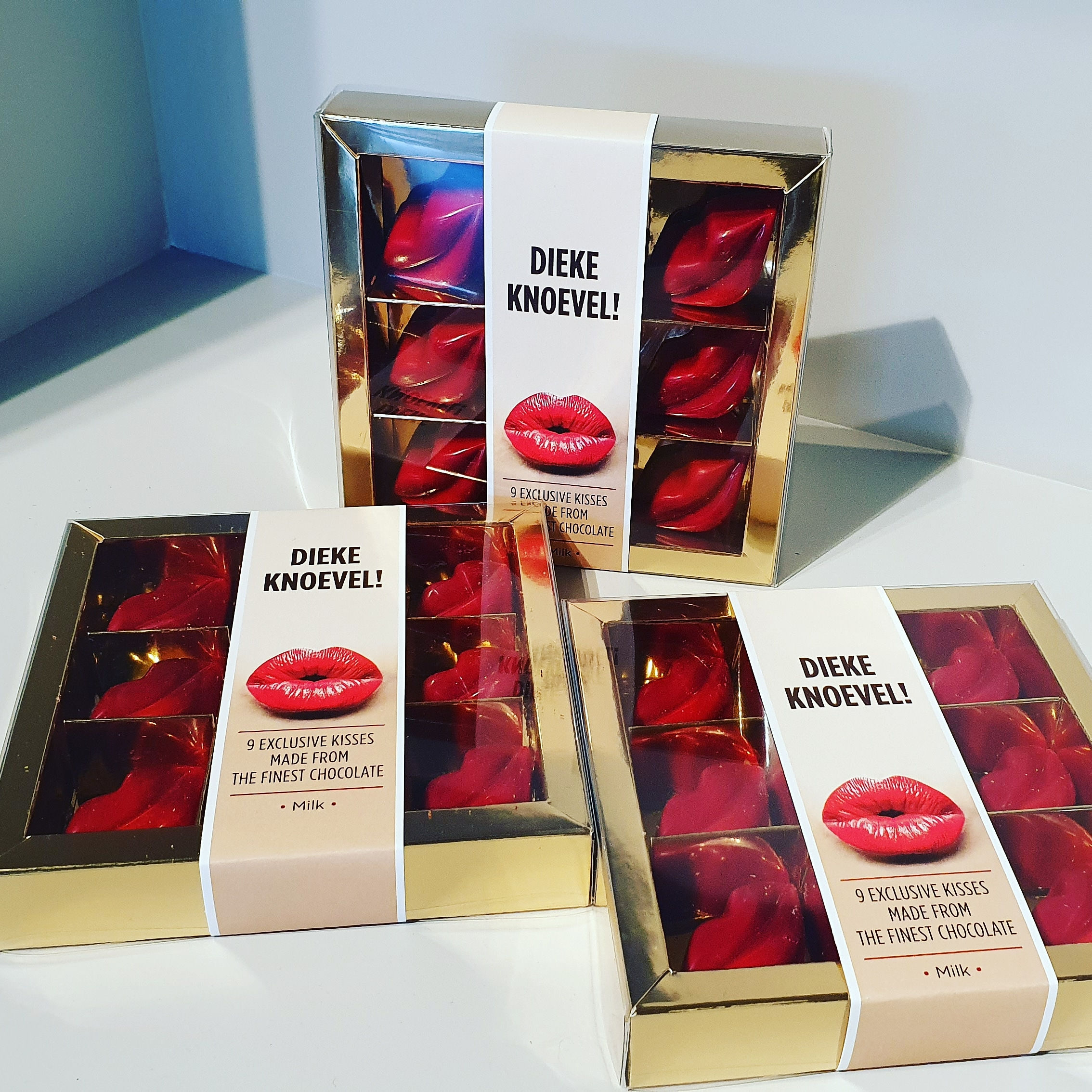 Chocolade kusjes 'Dieke Knoevel!'