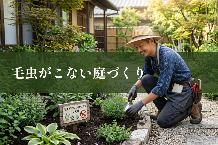 【毛虫がこない庭づくり】発生前の予防法と安全な駆除方法をプロが解説