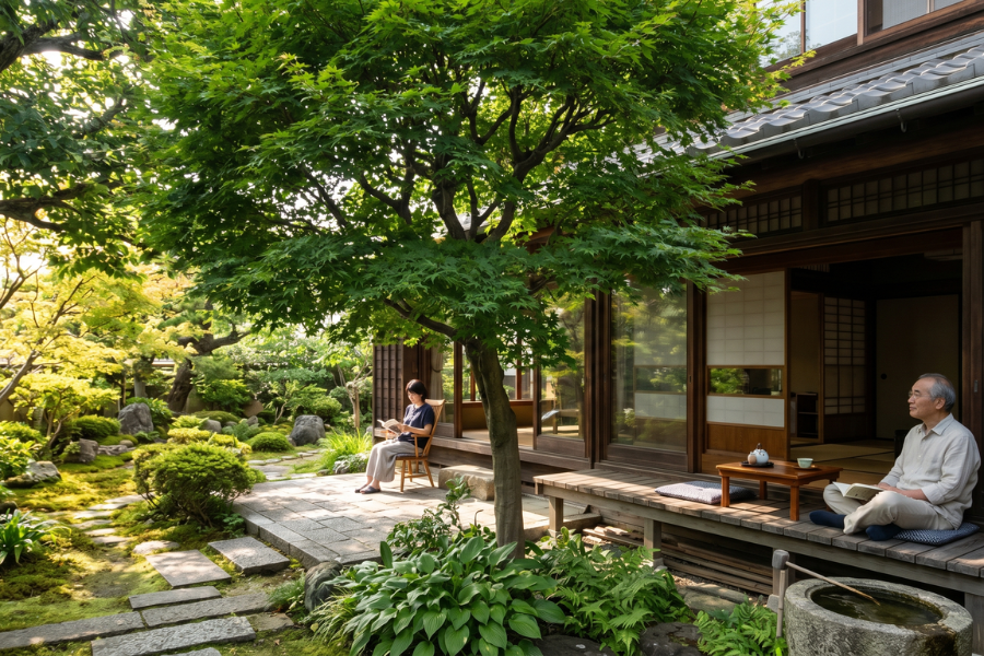 植栽で日陰をつくる造園のコツ