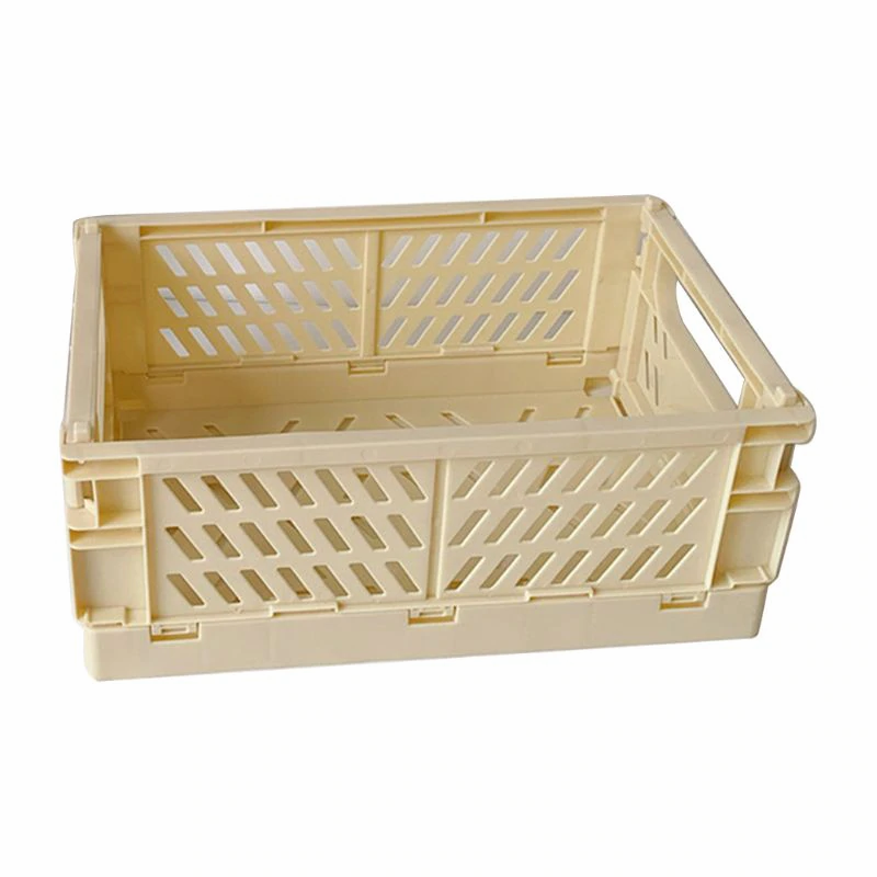 Thumbnail: Collapsible Crate Plastic Folding Storage Box Basket Utility Cosmetic Container