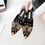 Thumbnail: Pointed Toe Rivet Bee Spring Female Luxury Slippers Lady