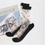 Thumbnail: 1 Pair Breathable Ultra Thin Socks Summer Transparent Lace Silk Crystal Rose