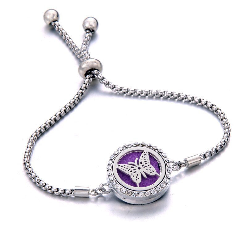 Thumbnail: Bracelet Essential Oil Diffuser Aromatherapy Locket Bracelet Tree of Life