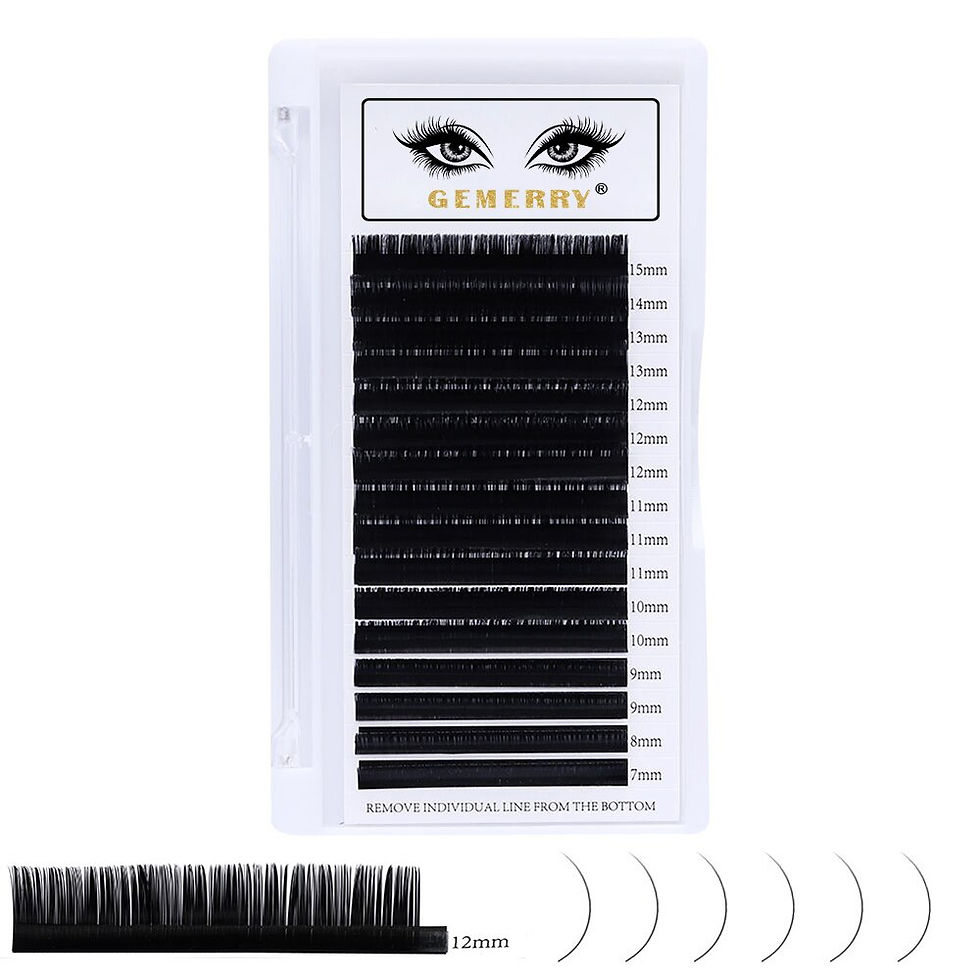 Thumbnail: 16Rows Individual Eyelash Extension Faux Cils Mink False Eyelashes Artificial