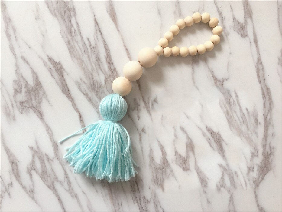 תמונה ממוזערת: Wooden Beads Tassel Pendant Bedroom