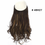 Thumbnail: No Clip Wave Halo Hair Extensions Ombre Synthetic Natural Black Blonde Pink