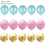 Thumbnail: 1 Set Metallic Confetti Air Balloons With Ribbon Birthday Party Helium Balloon