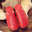 Thumbnail: Real Cowhide Cotton Slippers Winter Indoor Home Non-Slip Waterproof Warm