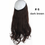 Thumbnail: No Clip Wave Halo Hair Extensions Ombre Synthetic Natural Black Blonde Pink